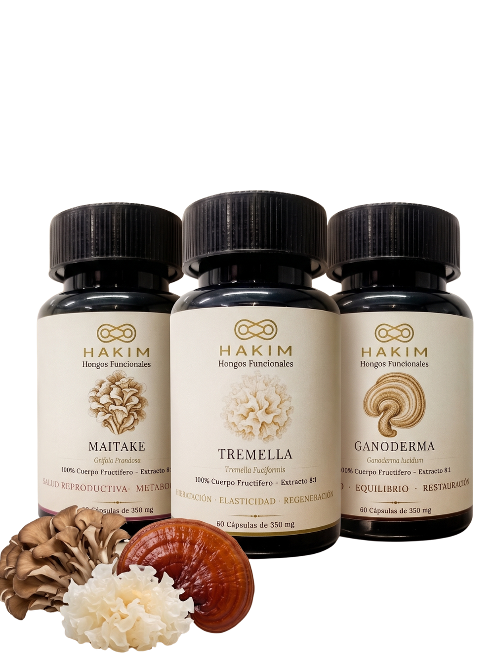 Tremella + Ganoderma + Maitake