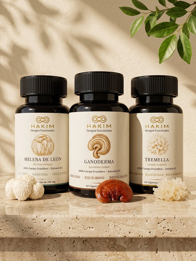 Melena de León + Ganoderma + Tremella